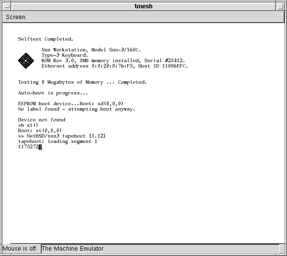 Loading the RAMDISK kernel